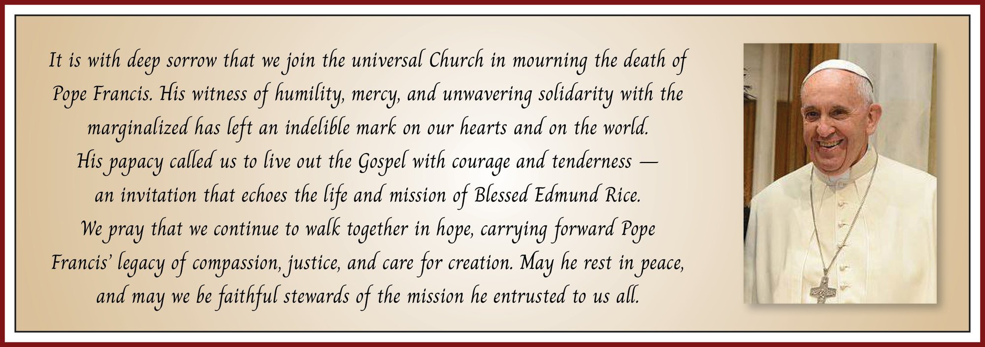 Prayer for Pope Francis