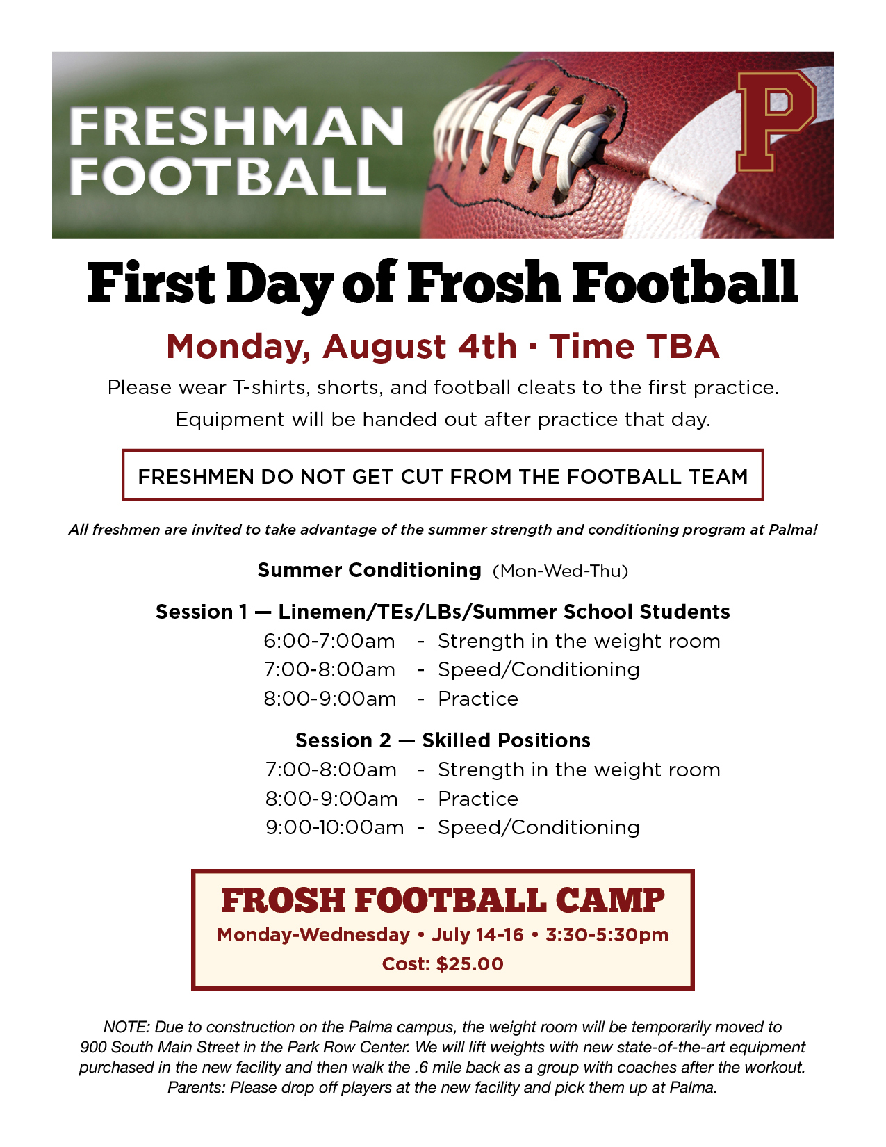 Frosh Football 2025 Frosh Football 2025