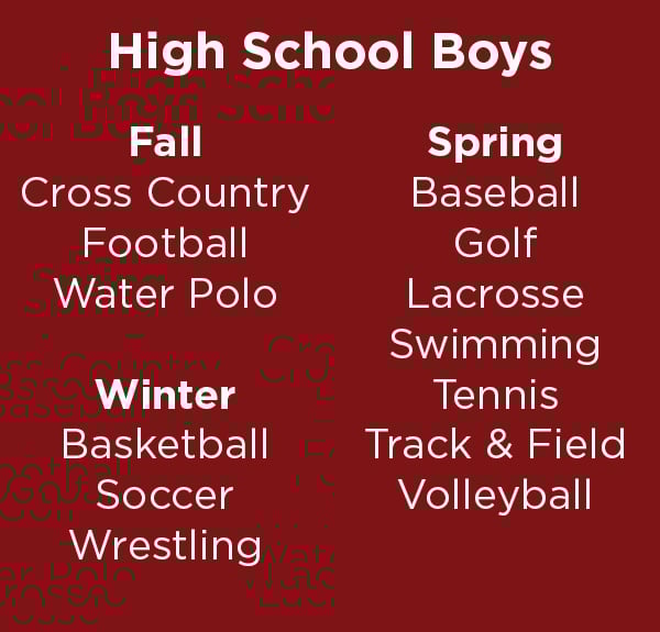 Sports HS Boys Sports HS Boys